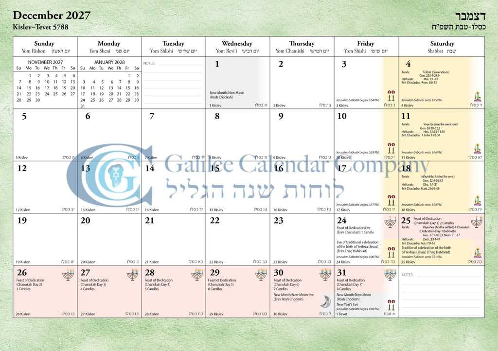Biblical Calendar - The Israelites